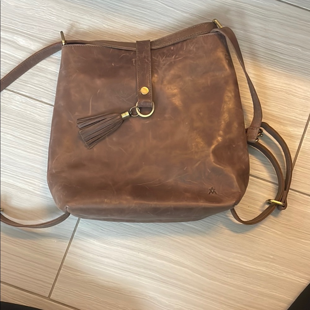 Brown Leather Crossbody Bag